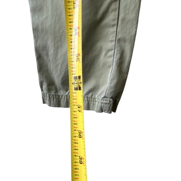 Zadig & Voltaire Pamela Cotton Olive Cargo Pants with Black Button Trouser SZ 30 - Picture 8 of 12